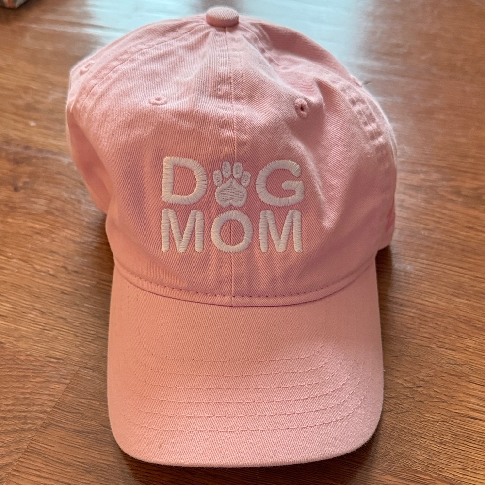 Light Pink “Dog Mom” Baseball Cap